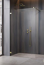 Душевое ограждение Radaway Essenza Pro Brushed Gold Walk-in 60 10103060-99-01 стекло прозрачное/профиль брашированное золото купить в интернет-магазине Sanbest