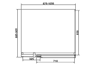 Душевой уголок Vincea Extenza 100х90 VSR-4EX901090CLGM стекло прозрачное/профиль вороненая сталь купить в интернет-магазине Sanbest