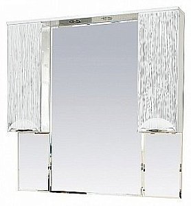 Зеркало со шкафом Misty Лорд 100,4 белая пленка в ванную от интернет-магазине сантехники Sanbest