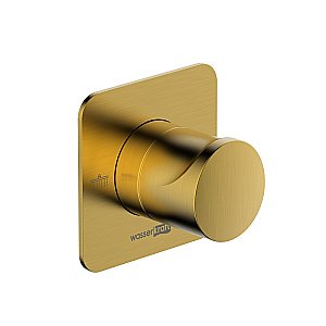 Дивертор Wasserkraft Havel A282 2 выхода, золото матовое для смесителя в интернет-магазине сантехники Sanbest