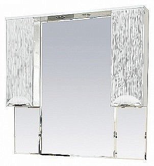 Зеркало со шкафом Misty Лорд 100,4 белая пленка в ванную от интернет-магазине сантехники Sanbest