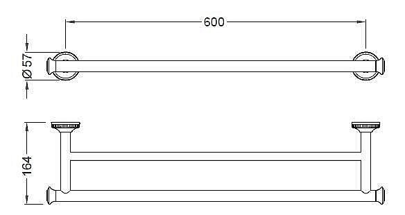 Полотенцедержатель Schein SUPERIOR 7066040 хром/Swarovski купить в интернет-магазине сантехники Sanbest
