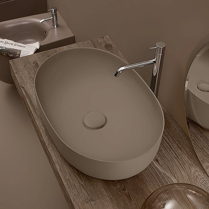 Раковина накладная Kerasan Nolita 60 534388 Bruno matt купить в интернет-магазине Sanbest