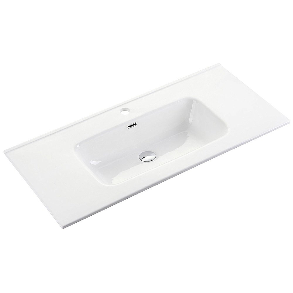 Тумба с раковиной Sancos Urban UR90W белый глянец для ванной в интернет-магазине Sanbest