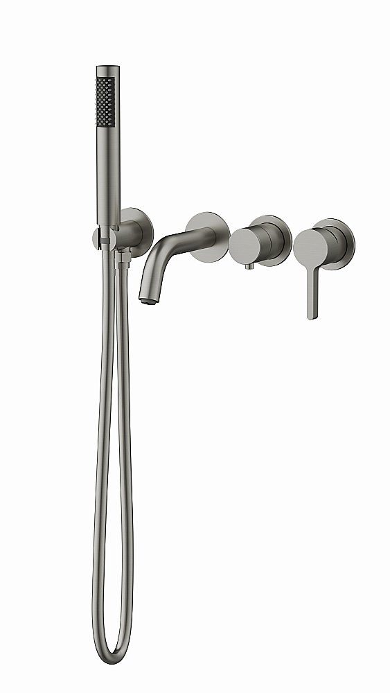 Смеситель для ванны Vincea Villa VTFW-1VL1BN брашированный никель купить в интернет-магазине сантехники Sanbest