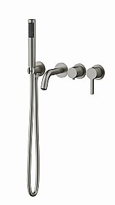 Смеситель для ванны Vincea Villa VTFW-1VL1BN брашированный никель купить в интернет-магазине сантехники Sanbest