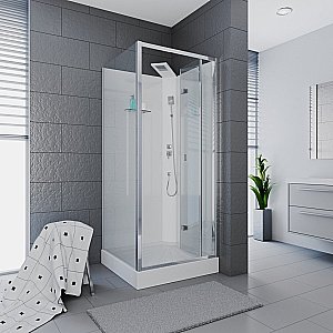 Душевая кабина Cerutti SPA Bella 90T 90x90 прозрачная/хром купить в интернет-магазине Sanbest
