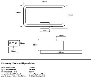 Кольцо для полотенец Bemeta Niki 153104062 купить в интернет-магазине сантехники Sanbest