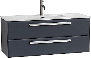 Тумба с раковиной Cezares ECO-CER-N 120 ECO-CER-N-1200-2C-SO-GR-P графит для ванной в интернет-магазине Sanbest