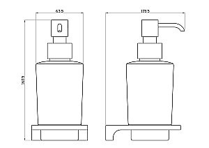 Дозатор мыла WONZON & WOGHAND ECLIPSE, Глянцевое золото (WW-9133-LG) купить в интернет-магазине сантехники Sanbest