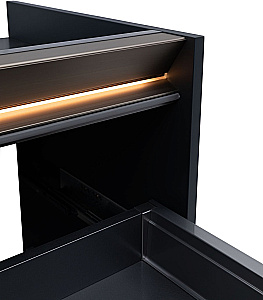 Тумба с раковиной Allen Brau Activity 80 1.34012.AM антрацит матовый/олива брашированная для ванной в интернет-магазине Sanbest