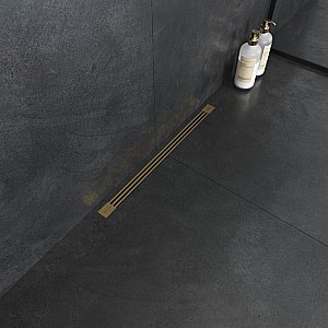 Душевой лоток Boheme B&T Infinity 65 981-60-MG матовое золото купить в интернет-магазине Sanbest