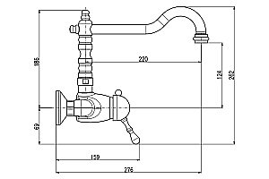 Смеситель для кухни Rav-Slezak Labe L502.5/28Z золото купить в интернет-магазине сантехники Sanbest