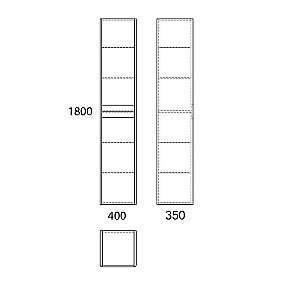Пенал OWL Malaren 180x40 для ванной в интернет-магазине сантехники Sanbest