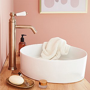 Cмеситель для раковины Jacob Delafon LOUISE E24361-BCN золото матовое купить в интернет-магазине сантехники Sanbest