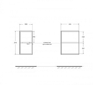Тумба с раковиной Cezares ELETTRA 75 55521 75 Bianco opaco для ванной в интернет-магазине Sanbest