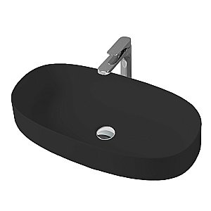 Раковина накладная Artceram Cognac 68 COL005 17 00 Nero Matt купить в интернет-магазине Sanbest