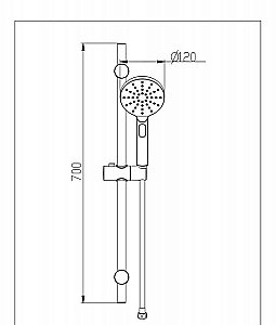 Душевой гарнитур Bravat Source D171BW-ENG купить в интернет-магазине сантехники Sanbest
