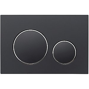 Кнопка для инсталляции Veconi Flush FLV10-BC черная матовая/хром купить в интернет-магазине сантехники Sanbest