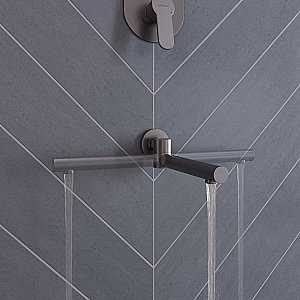 Душевая система BERGES NARDIS 3R 071009 оружейная сталь купить в интернет-магазине сантехники Sanbest