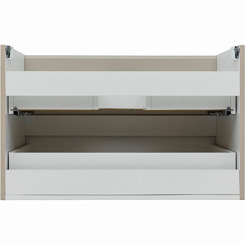 Тумба с раковиной Aquanet Вега 80 329585 бежевая для ванной в интернет-магазине Sanbest