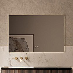 Зеркало LED Vincea VLM-4F120BG-2 120х80 брашированное золото в ванную от интернет-магазине сантехники Sanbest