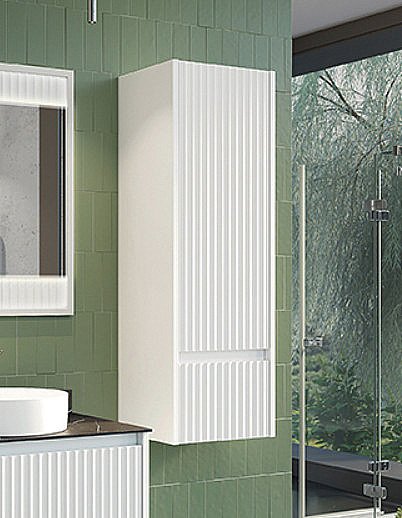 Шкаф Comforty Марсель 40 белый матовый для ванной в интернет-магазине сантехники Sanbest