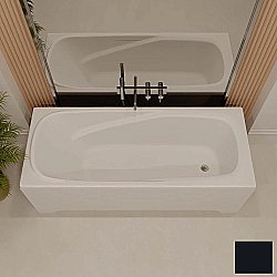 Ванна из искусственного камня Veconi Fresca FRS17075B 170х75 черная купить в интернет-магазине Sanbest