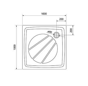 Душевой поддон Ravak Perseus Pro-100 XA03AA01010WM белый матовый купить в интернет-магазине Sanbest