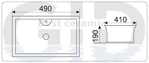 Раковина GID 9108 купить в интернет-магазине Sanbest