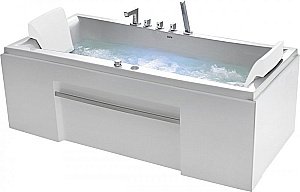 Ванна акриловая Gemy Face to You G9076 B 177x81 белая с гидромассажем купить в интернет-магазине Sanbest
