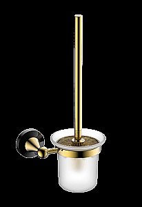 Ершик для унитаза CeramaLux Luxury 57513 черный матовый/золото купить в интернет-магазине сантехники Sanbest
