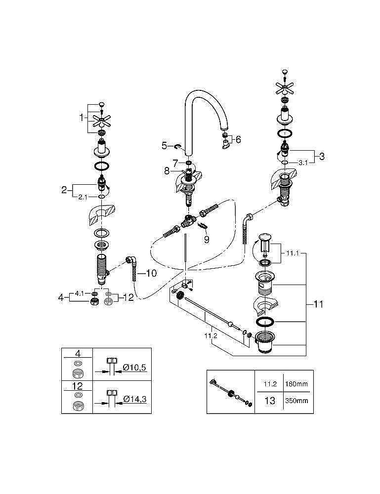 Смеситель для раковины Grohe Atrio New 20008003 хром купить в интернет-магазине сантехники Sanbest