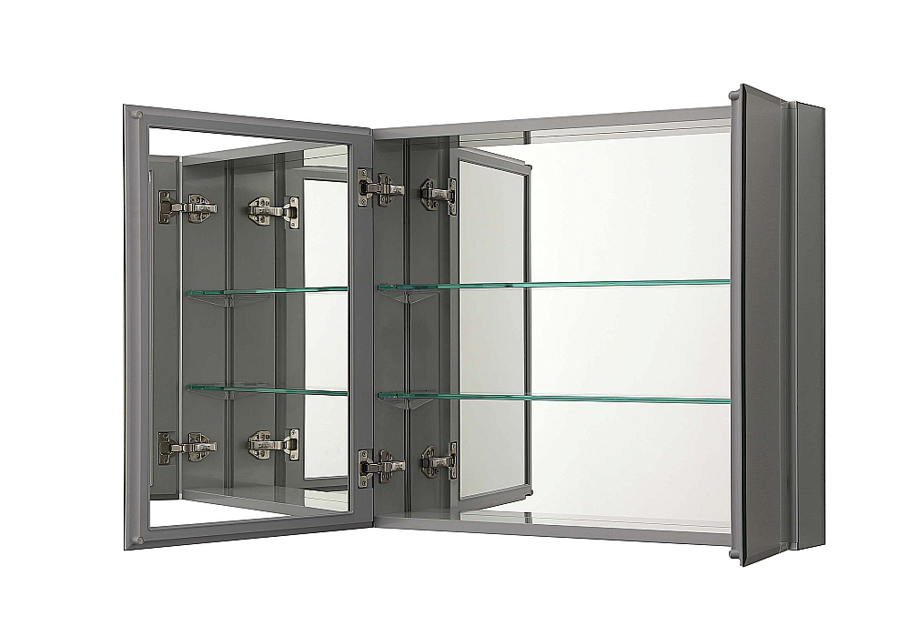 Зеркальный шкаф Aquqtek AQ7608-MC 63,6х66 хром купить в интернет-магазине сантехники Sanbest