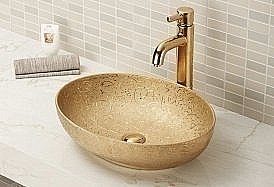 Раковина накладная Gid Lago 51,5 Nc444 52233 золото купить в интернет-магазине Sanbest