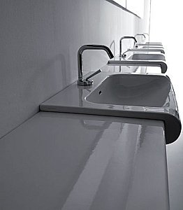 Раковина Kerasan Inka Project 60 3411 bi*1 белая купить в интернет-магазине Sanbest