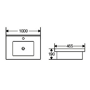 Раковина beWash 100 BK6100467VT001 белая глянцевая купить в интернет-магазине Sanbest
