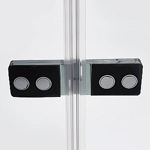 Душевой уголок WasserKRAFT Aller 10H10 120x100 профиль хром/декор черный матовый купить в интернет-магазине Sanbest