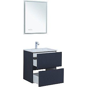 Тумба с раковиной Aquanet Джейн 60 313300 маренго для ванной в интернет-магазине Sanbest