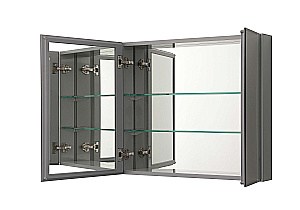 Зеркальный шкаф Aquqtek AQ7608-MC 63,6х66 хром купить в интернет-магазине сантехники Sanbest