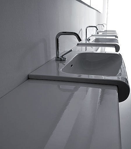 Раковина Kerasan Inka Project 60 3411 bi*1 белая купить в интернет-магазине Sanbest