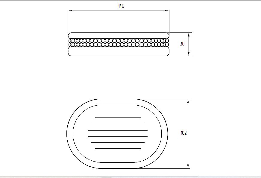 Мыльница Migliore Dubai 28456 белая керамика/платина-swarovski купить в интернет-магазине сантехники Sanbest