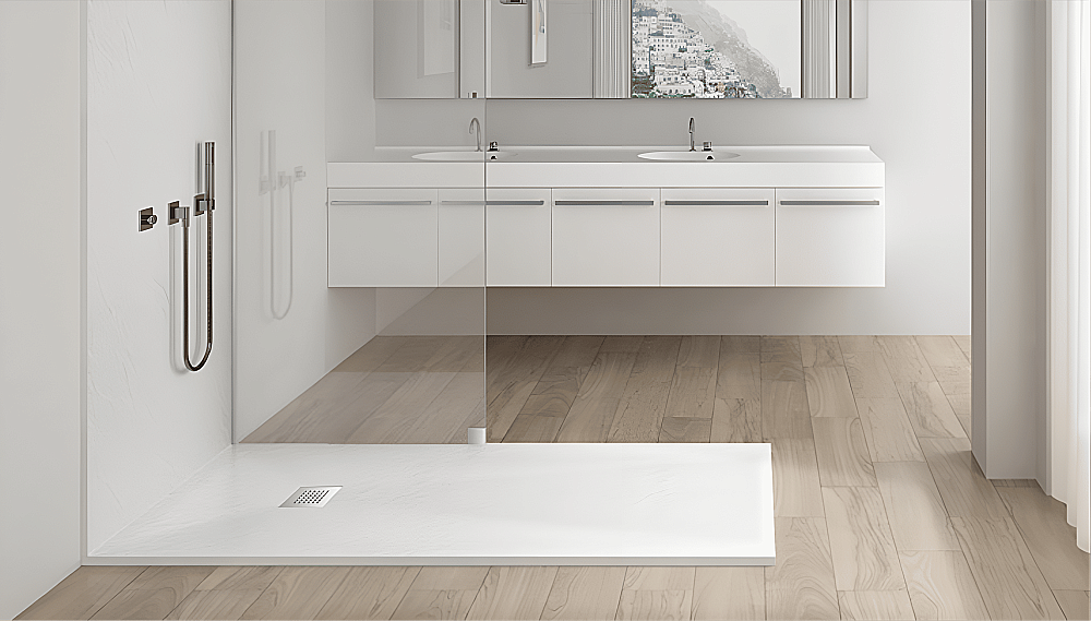 Душевой поддон RGW Stone Tray-W 14152810-01-11ST 80х100 белый купить в интернет-магазине Sanbest
