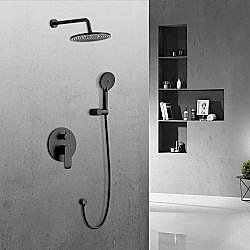 Душевая система Vincea Esse VSFW-1E1MB черная купить в интернет-магазине сантехники Sanbest