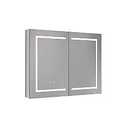 Зеркальный шкаф Aquqtek AQ7904-MLC 90х70 хром купить в интернет-магазине сантехники Sanbest