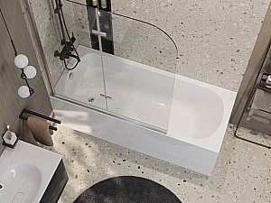 Ванна акриловая Cezares 175x75 ECO-175-75-41-W37 белая купить в интернет-магазине Sanbest