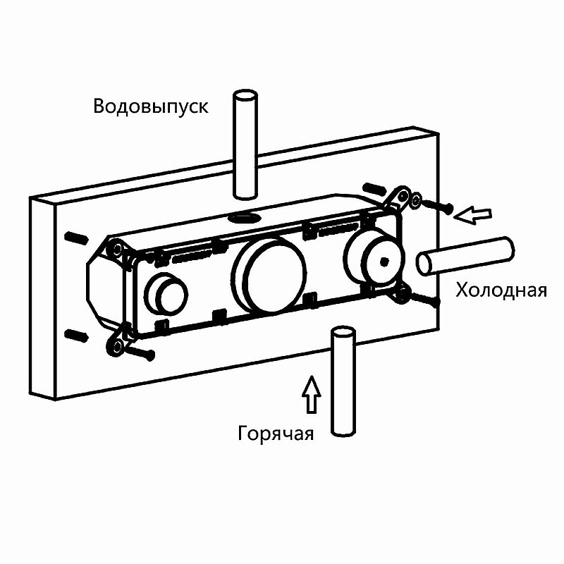 Смеситель для душа Vincea VSCV-422TMB черный матовый купить в интернет-магазине сантехники Sanbest