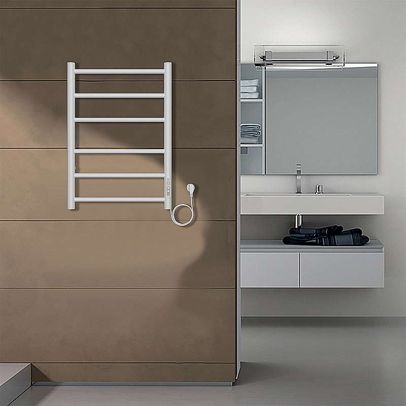 Полотенцесушитель электрический Azario Parma 40х60 AZ10846W белый купить в интернет-магазине сантехники Sanbest