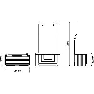 Полка Bemeta Cytro 153308332 хром матовый купить в интернет-магазине сантехники Sanbest