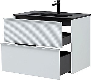 Тумба с раковиной Aquanet Вита 330475 80 белый матовый для ванной в интернет-магазине Sanbest